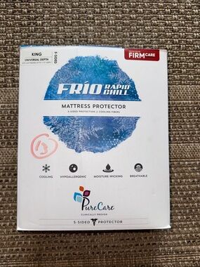 Frio Rapid Chill Mattress Protector by PureCare - pure care 5 sided protection
